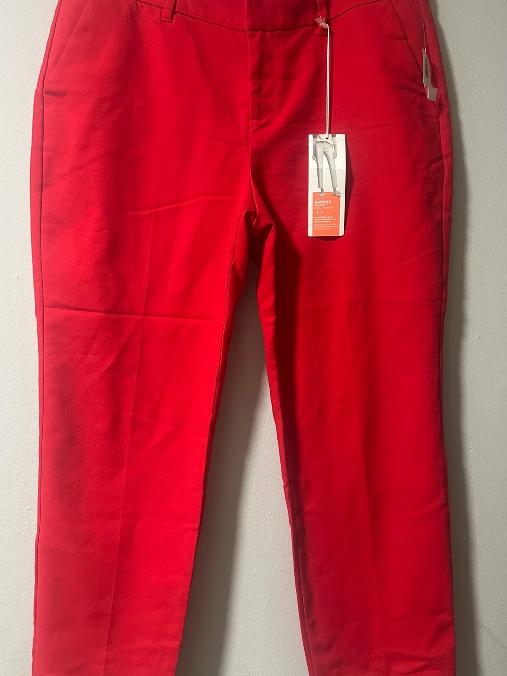 Old Navy Harper Mid-Rise
Straight Leg Pants Red